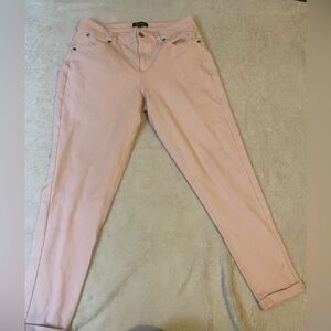 Light Pink ShineStar Skinny Jeans-Stretch
